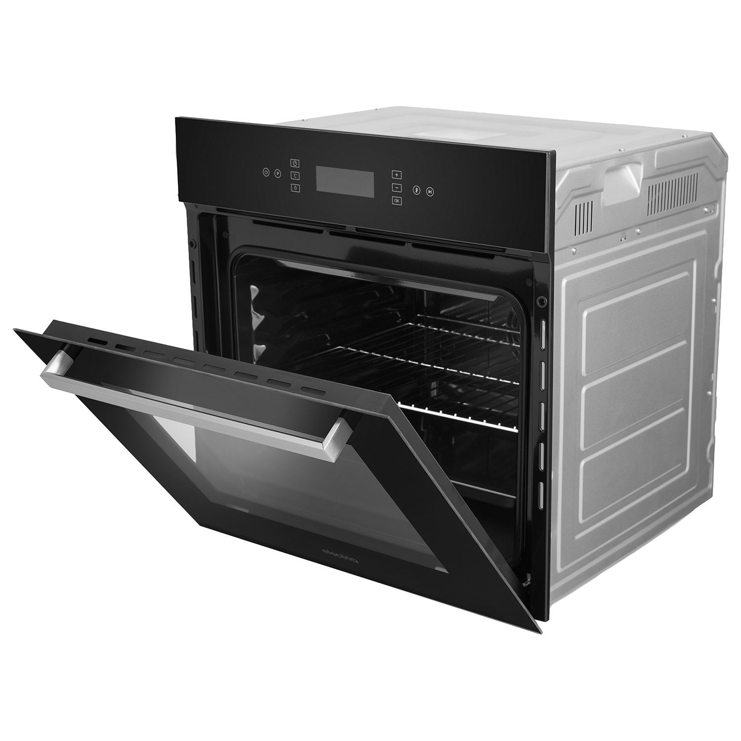 electriQ Electric Single Oven with Touch Controls - Black - Image 2