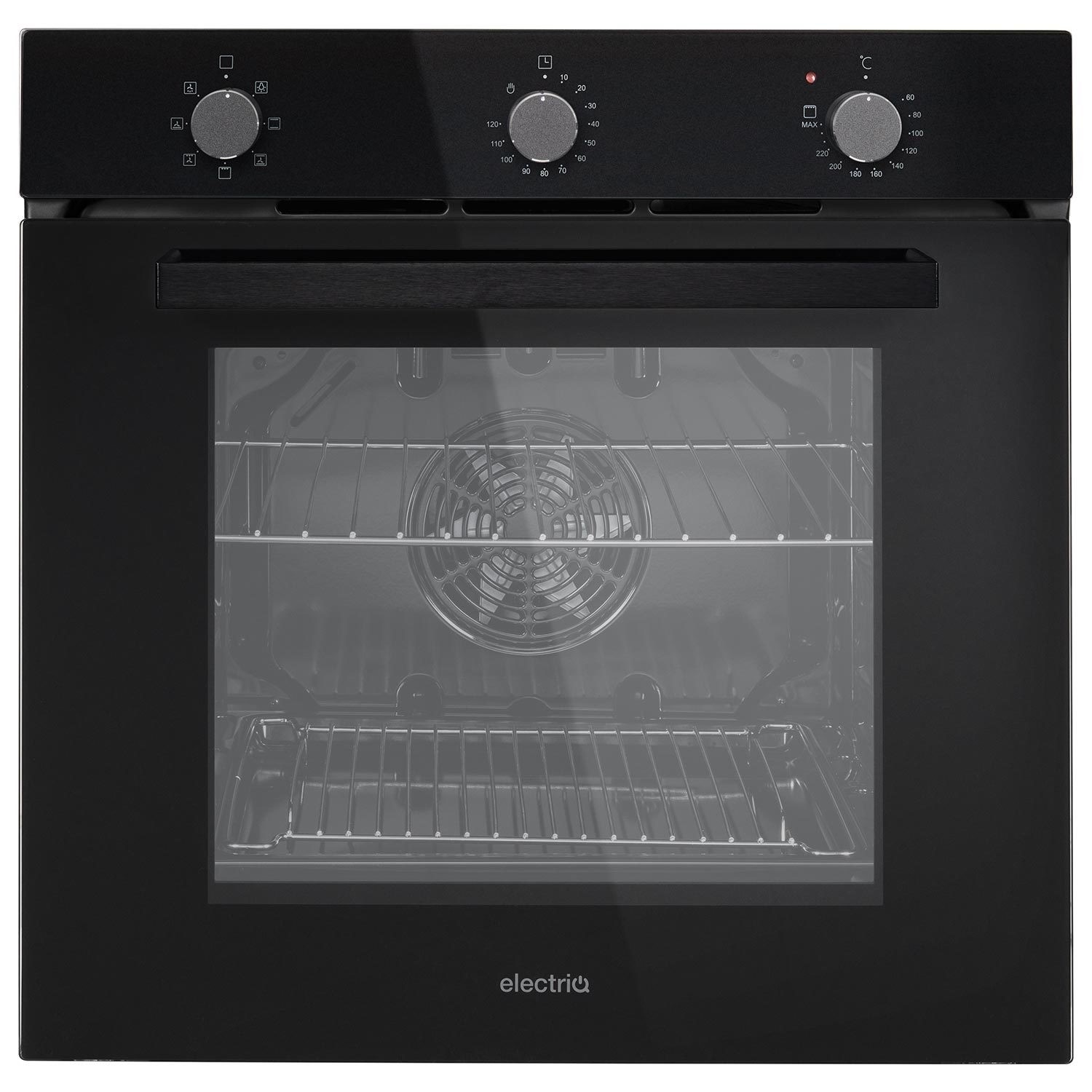 electriQ Electric Fan Assisted Oven - Black