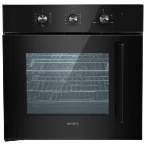 electriQ Fan Assisted Single Oven with Side Opening Door - Black