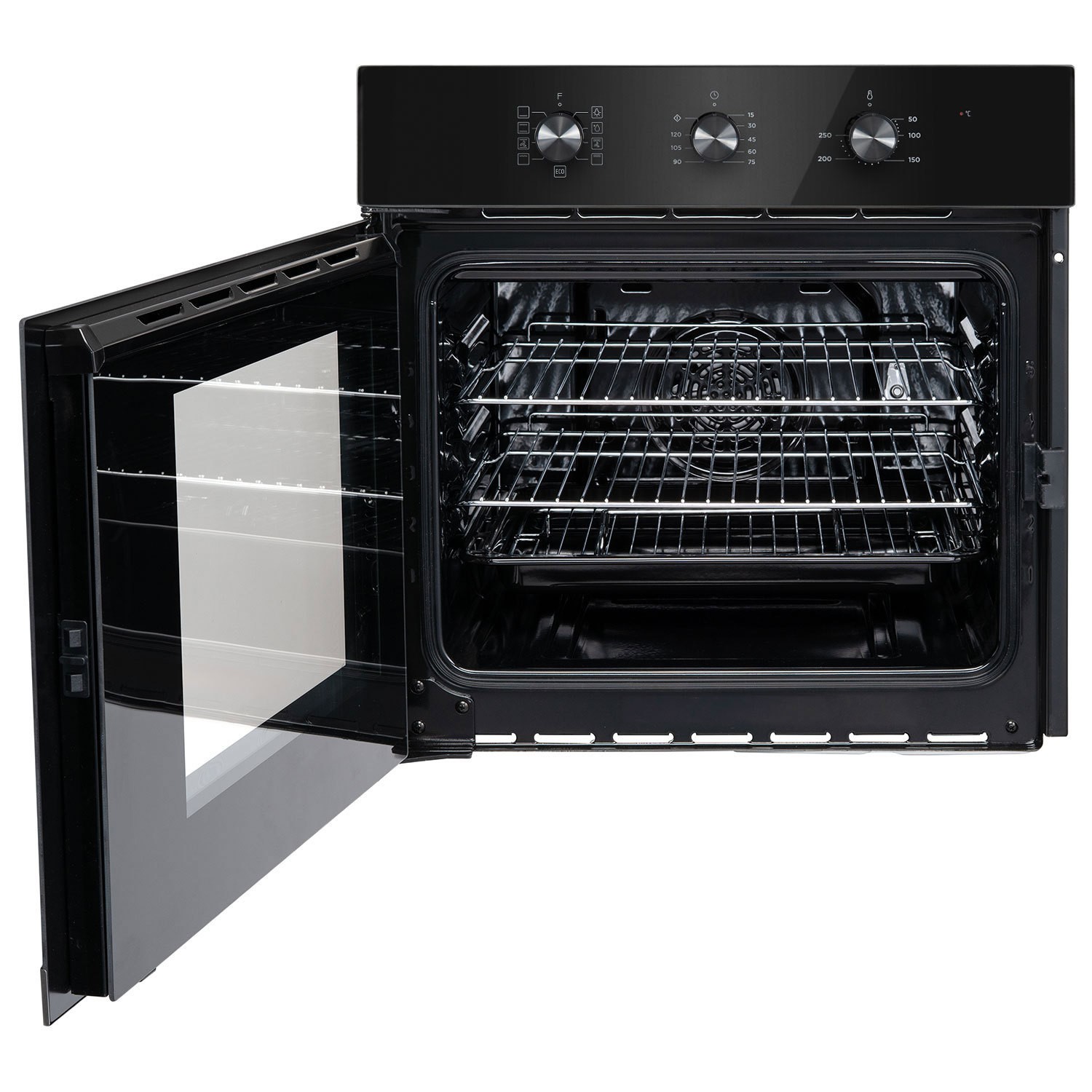 electriQ Fan Assisted Single Oven with Side Opening Door - Black - Image 8