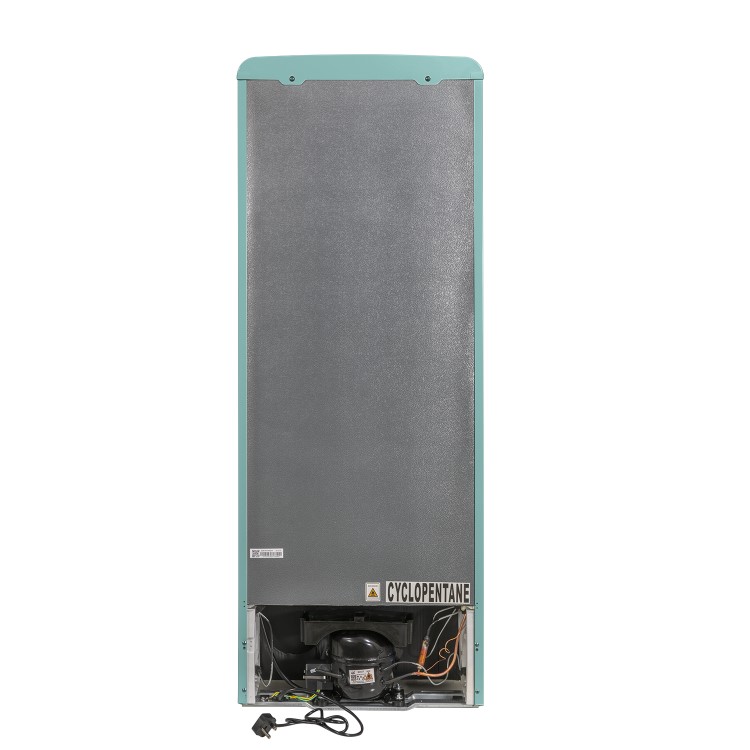 electriQ 208 Litre 80/20 Retro Freestanding Fridge Freezer - Blue - Image 8