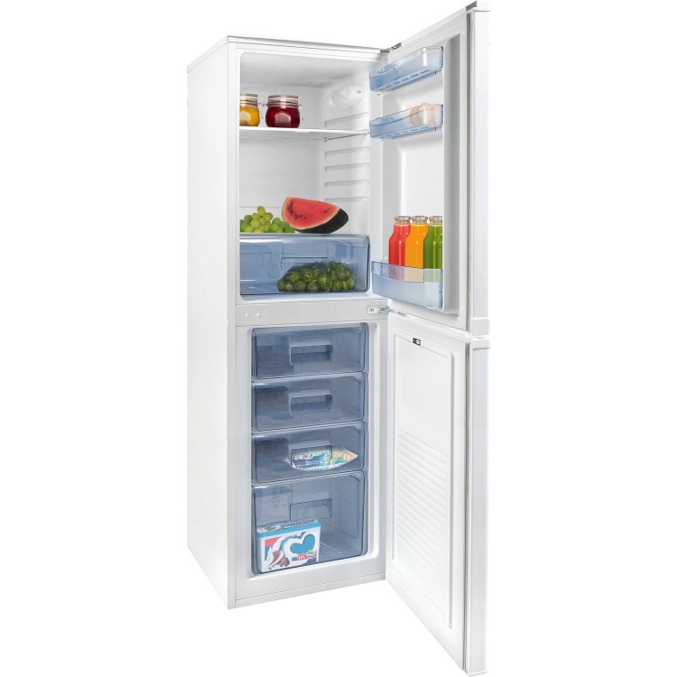 Amica 195 Litre 50/50 Freestanding Fridge Freezer - White - Image 3