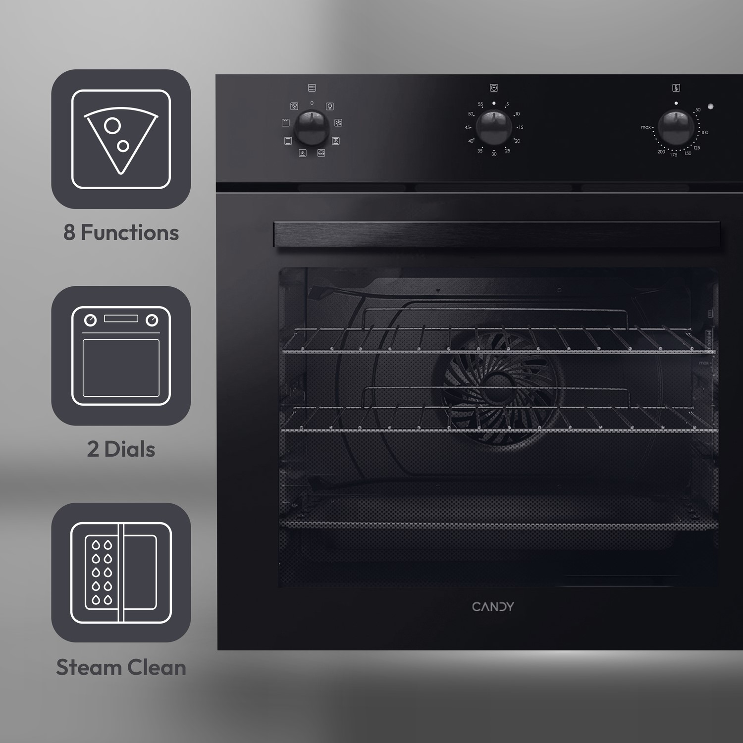Candy FMCIDCN602CA Electric Single Oven - Black - Image 6