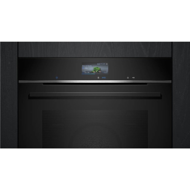 Siemens iQ700 HB736G1B1B Electric Single Oven - Black - Image 2