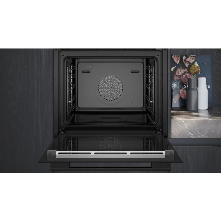 Siemens iQ700 HB736G1B1B Electric Single Oven - Black - Image 3