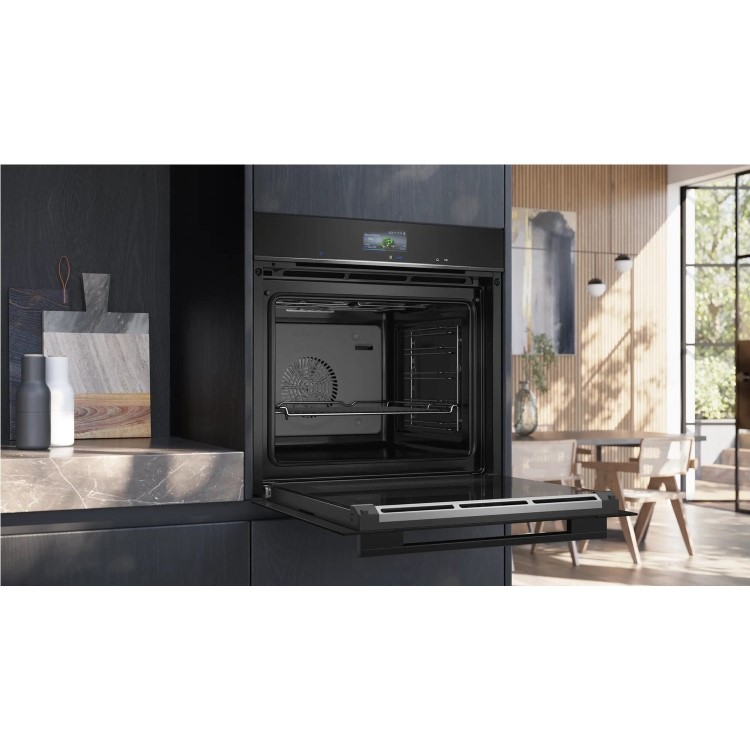 Siemens iQ700 HB736G1B1B Electric Single Oven - Black - Image 4
