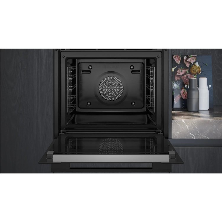 Siemens iQ700 HB778G3B1B Electric Self Cleaning Single Oven - Black - Image 3