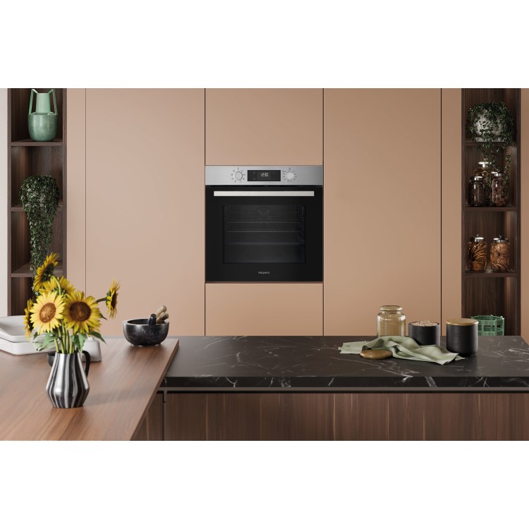 Hotpoint Class 2 HO255HXUK Electric Fan Assisted Single Oven - Stainless - Image 6