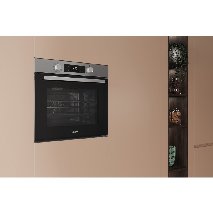 Hotpoint Class 2 HO255HXUK Electric Fan Assisted Single Oven - Stainless - Image 8