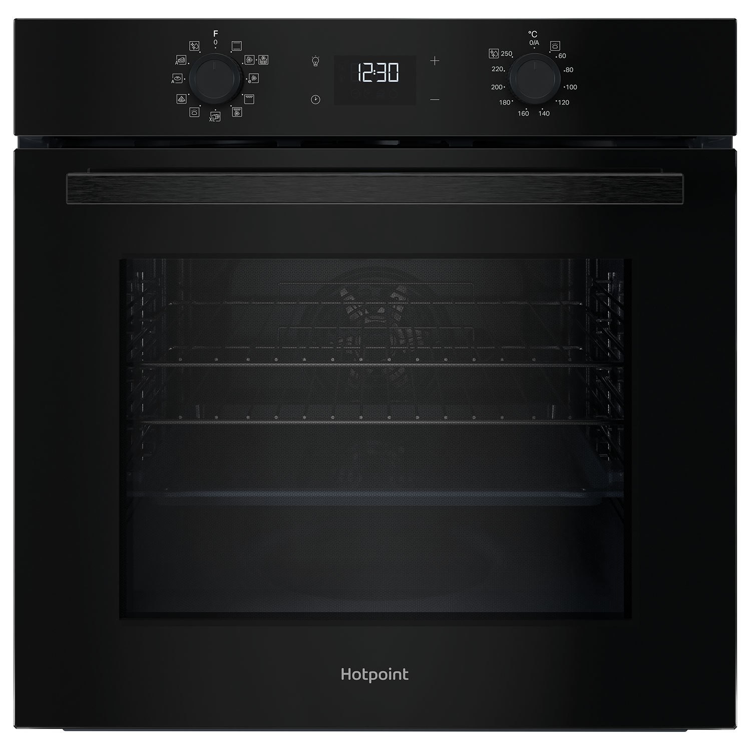 Hotpoint Class 2 HO458HBUK Electric Fan Assisted Single Oven - Black