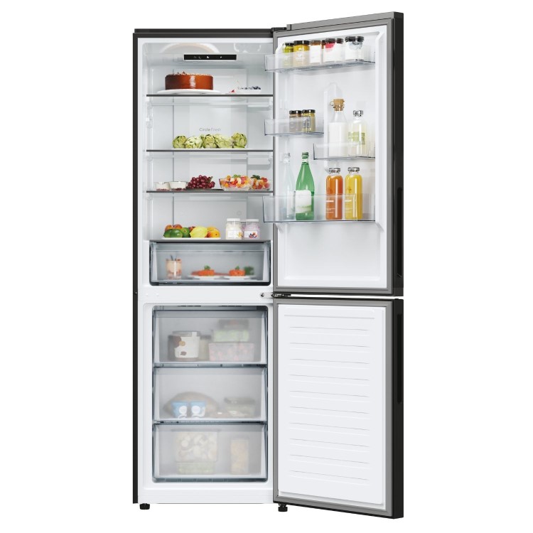 Hoover H-COMBI 300 355 Litre 60/40 Freestanding Fridge Freezer - Black - Image 2