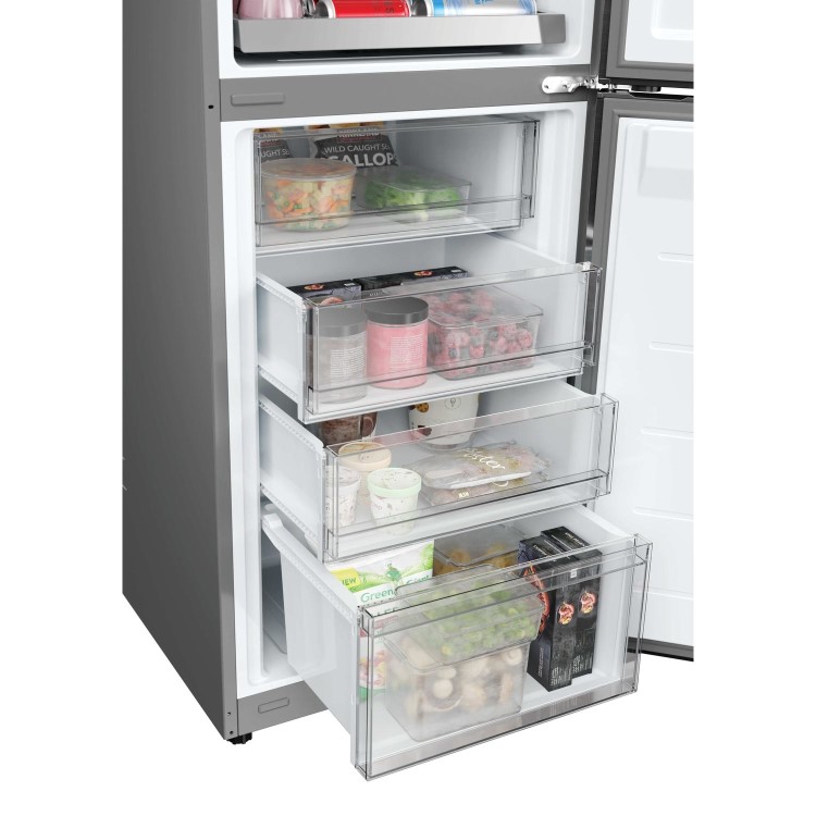 Hoover 306 Litre 50/50 Freestanding Fridge Freezer - Inox - Image 12