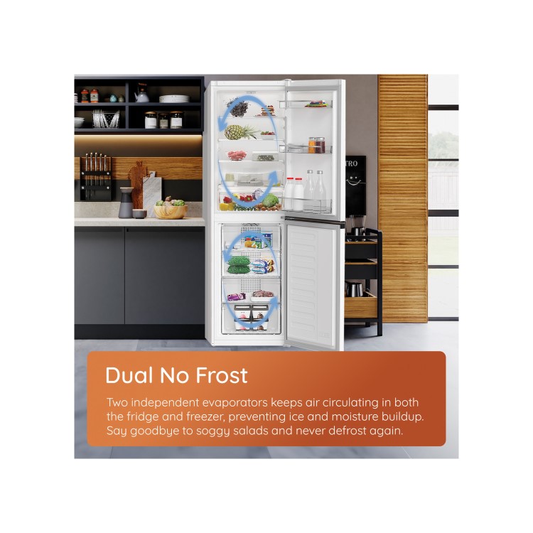 Hotpoint 316 Litre 60/40 Freestanding Fridge Freezer - Inox - Image 7