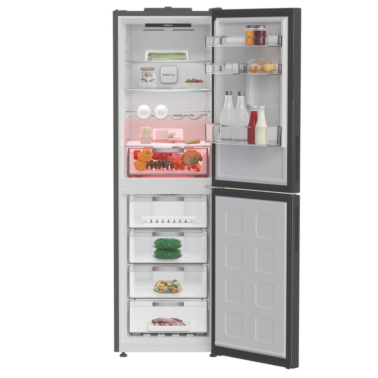 Hotpoint 317 Litre 50/50 Freestanding Fridge Freezer with VitalCare - Dark Inox - Image 3