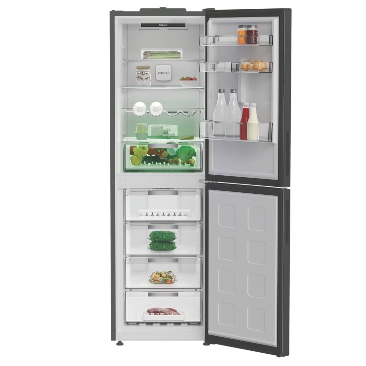 Hotpoint 317 Litre 50/50 Freestanding Fridge Freezer with VitalCare - Dark Inox - Image 4