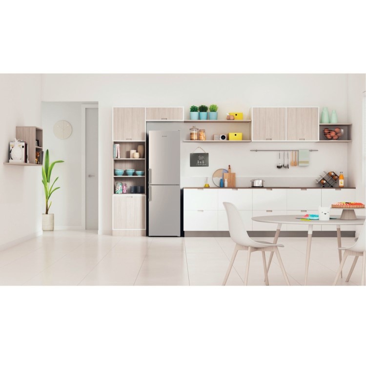 Indesit 287 Litre 50/50 Freestanding Fridge Freezer - Silver - Image 5