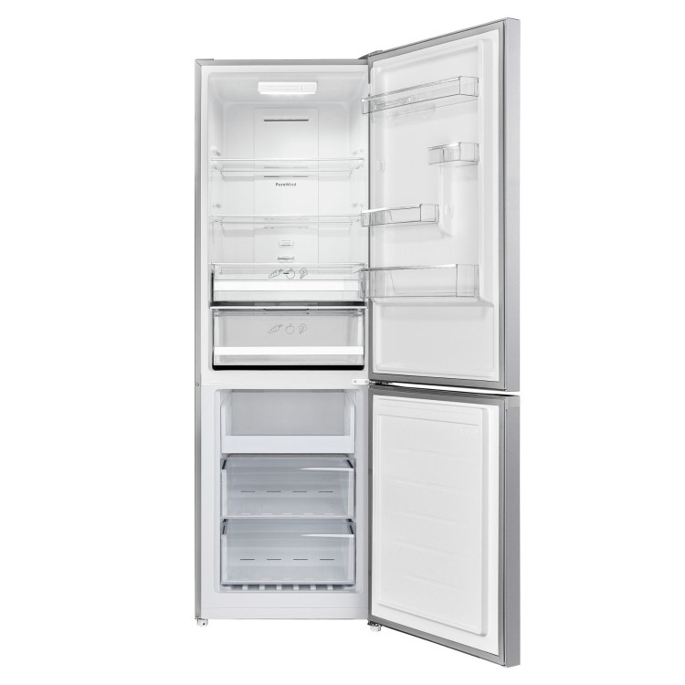 Indesit 322 Litre 70/30 Freestanding Fridge Freezer - Silver - Image 2