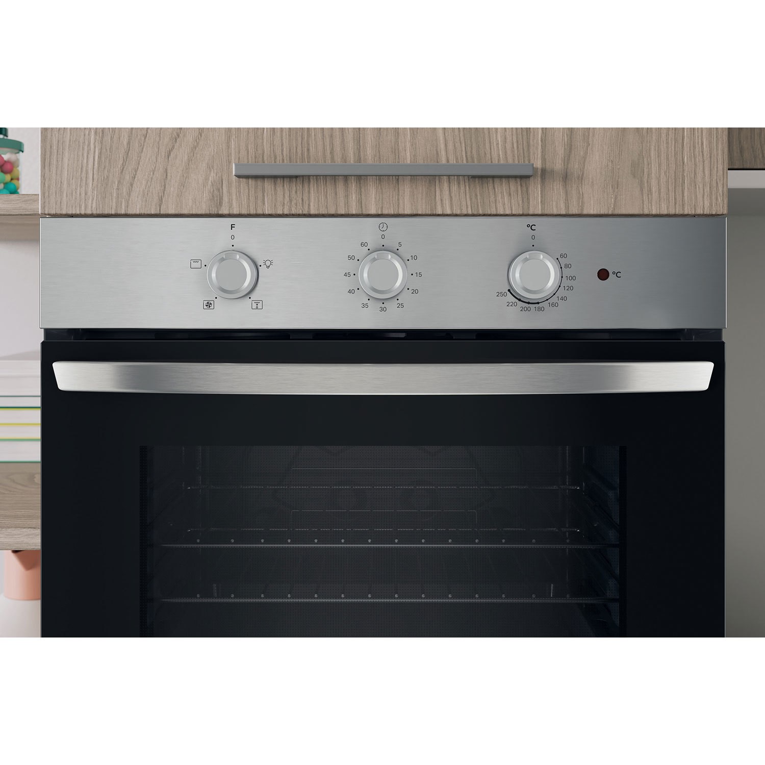 Indesit IO232HXUK Electric Conventional Single Oven - Stainless Steel - Image 6
