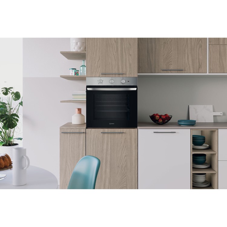 Indesit IO232HXUK Electric Conventional Single Oven - Stainless Steel - Image 6