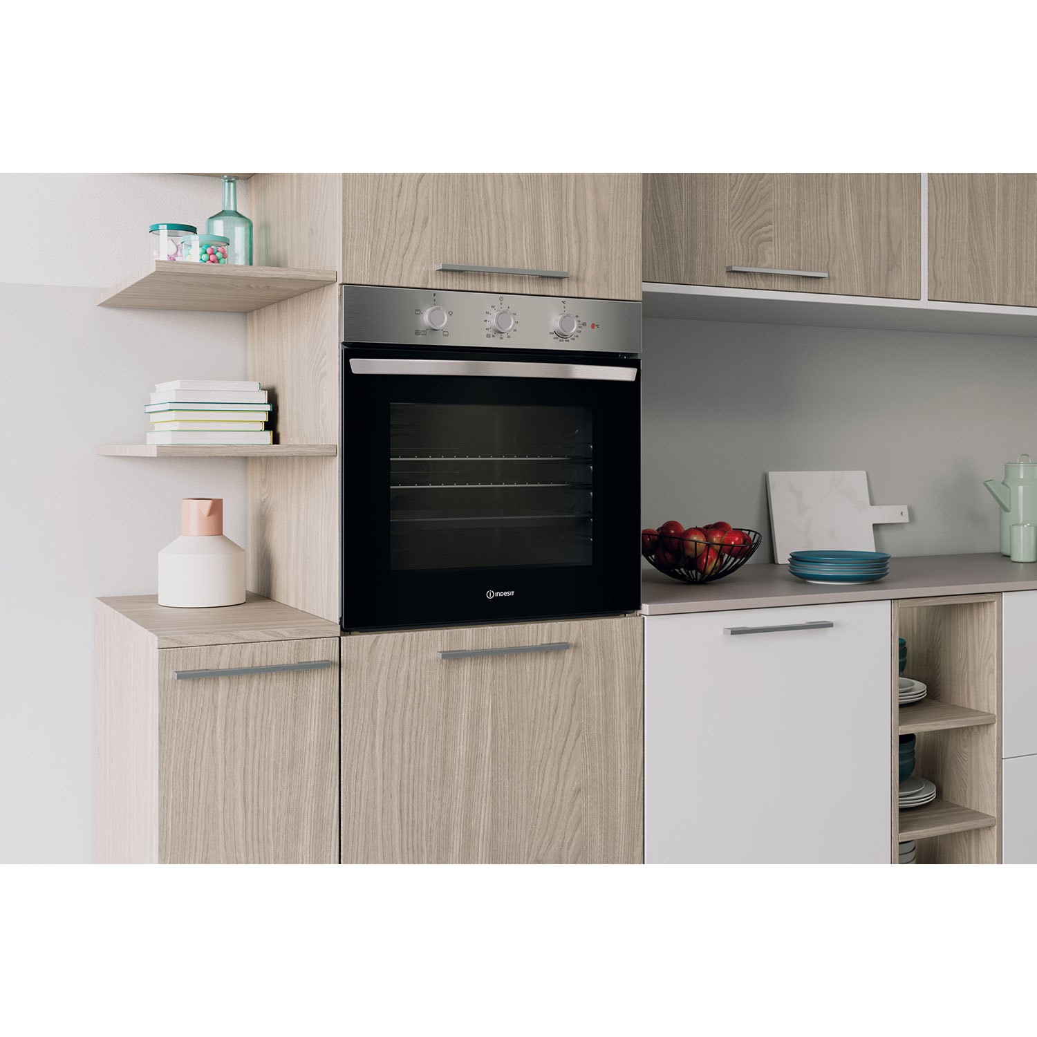 Indesit IO232HXUK Electric Conventional Single Oven - Stainless Steel - Image 5