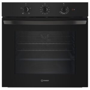 Indesit IO233BUK Click&Clean Electric Single Oven - Black
