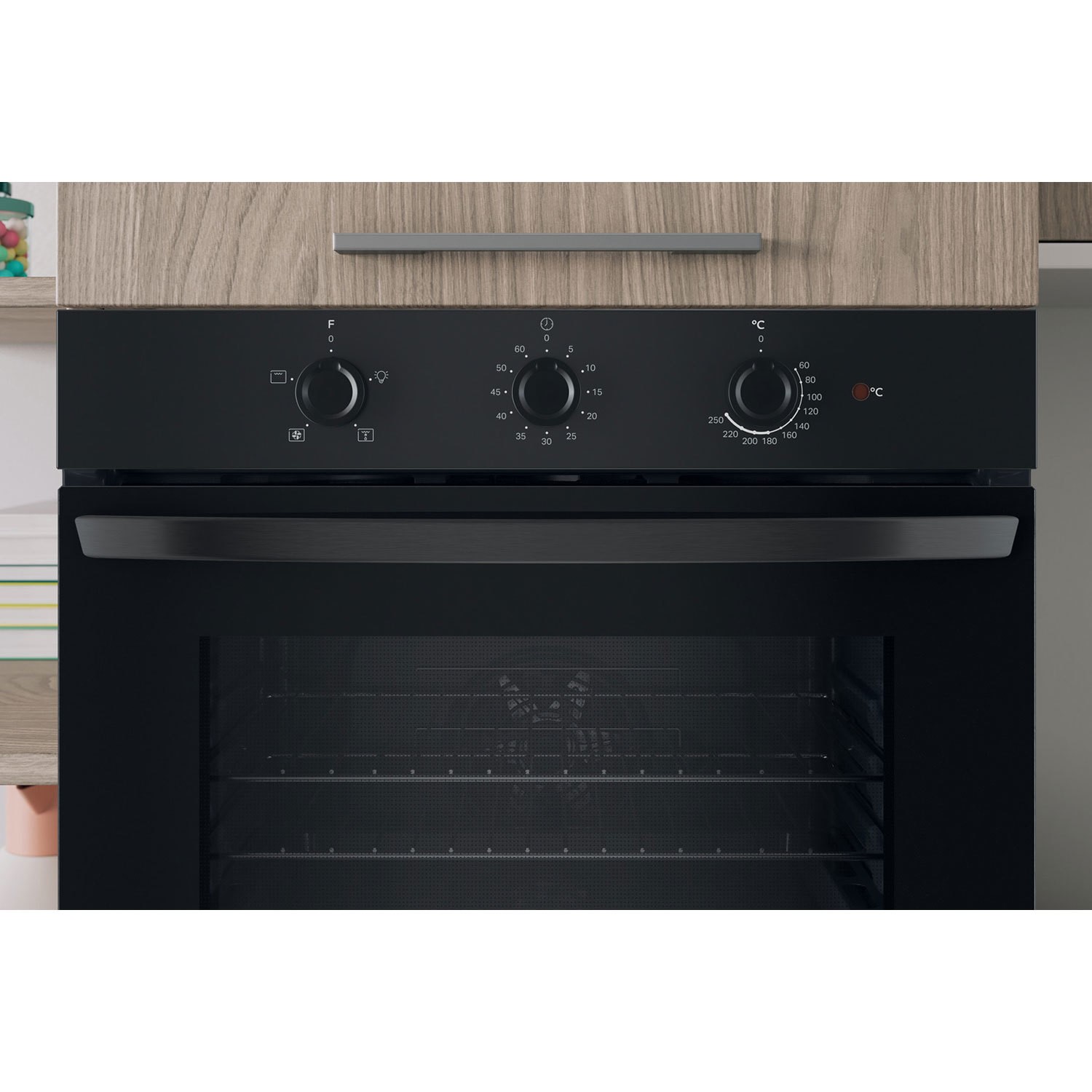 Indesit IO233BUK Click&Clean Electric Single Oven - Black - Image 3