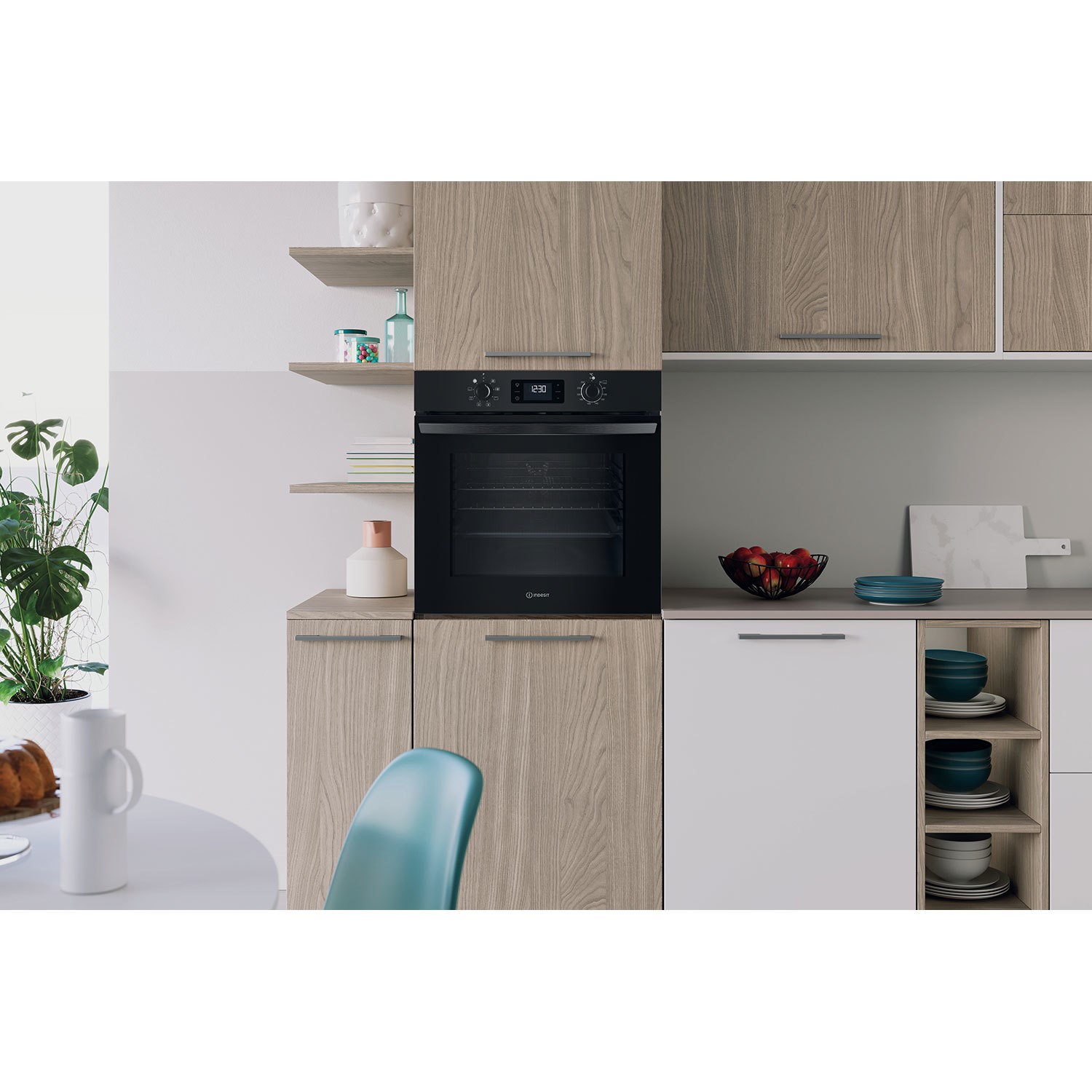 Indesit IO253BUK Turn&Go Electric Fan Single Oven - Black - Image 9