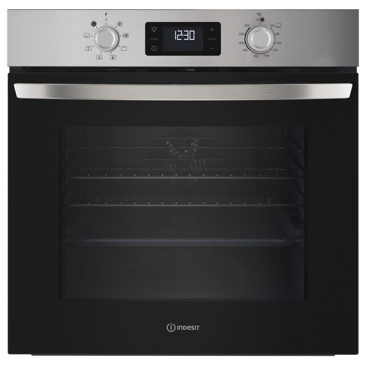 Indesit IO253XUK Turn&Go Electric Single Oven - Stainless Steel
