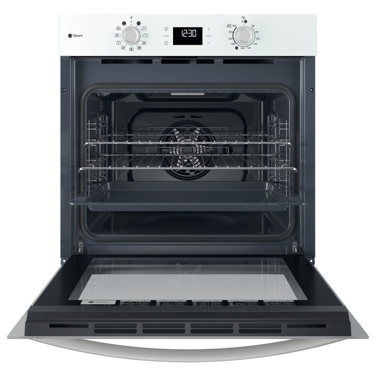Indesit IO258HSWUK Turn&Go Steam Electric Single Oven - White - Image 3