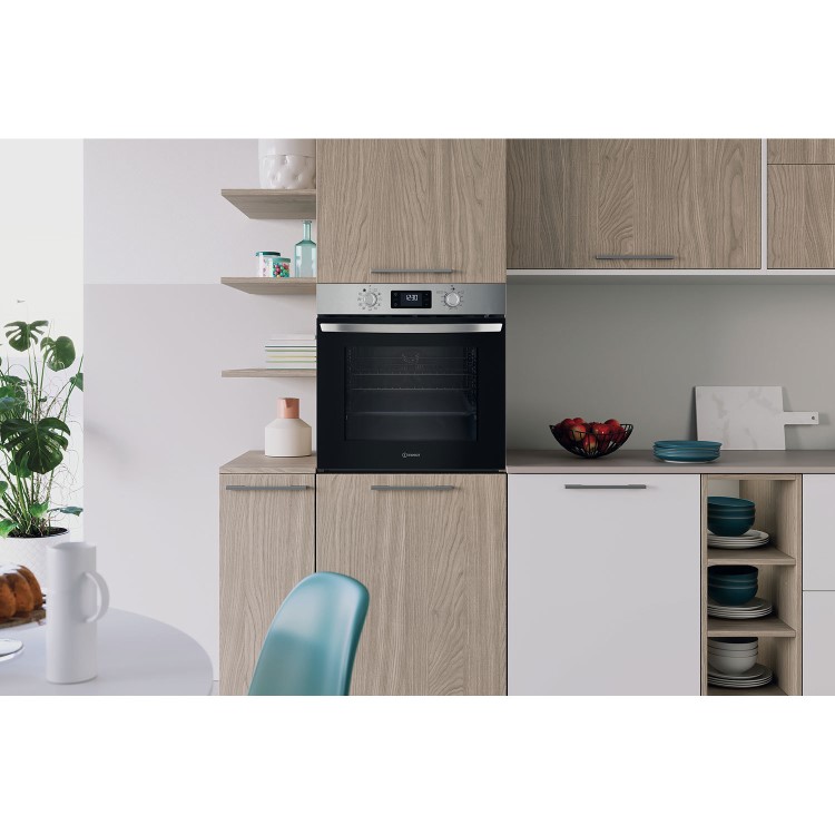 Indesit IO278P1XUK Turn&Go Electric Single Oven - Stainless Steel - Image 6