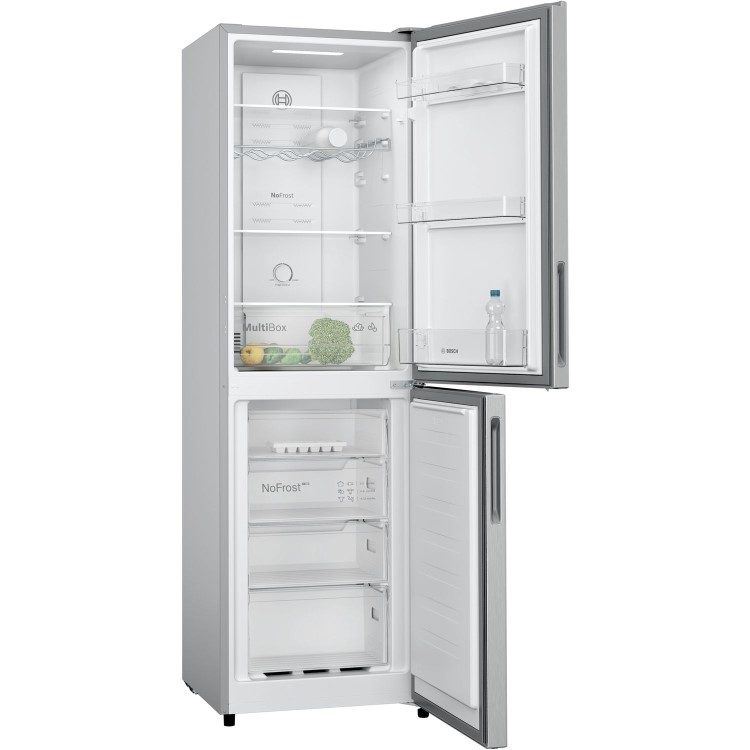 Bosch Series 2 255 Litre 50/50 Freestanding Fridge Freezer - Stainless Steel - Image 2