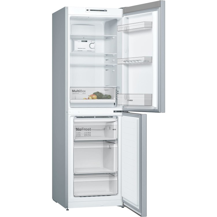Bosch Serie 2 300 Litre 50/50 Freestanding Fridge Freezer Frost Free - Stainless Steel Look - Image 2