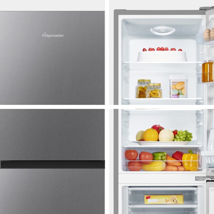 Fridgemaster 175 Litre 60/40 Freestanding Fridge Freezer - Silver - Image 13