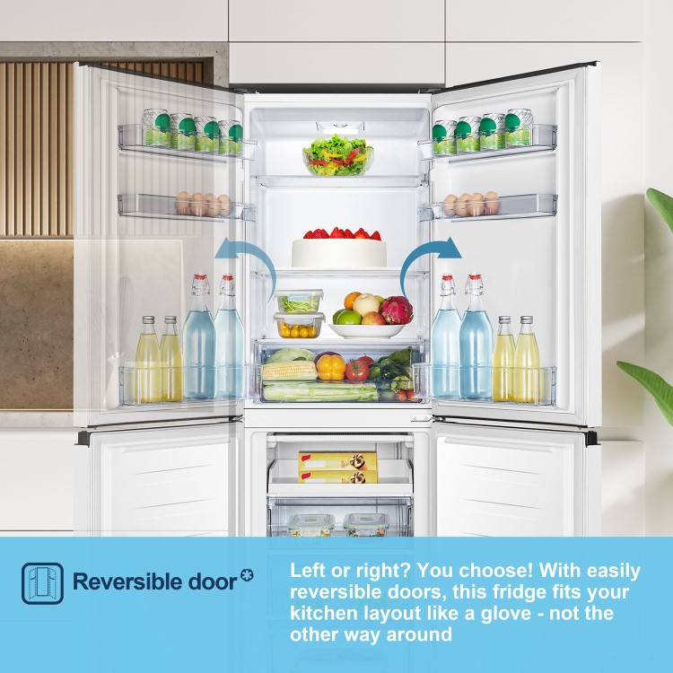 Fridgemaster 252 Litre 50/50 Freestanding Fridge Freezer - White - Image 10