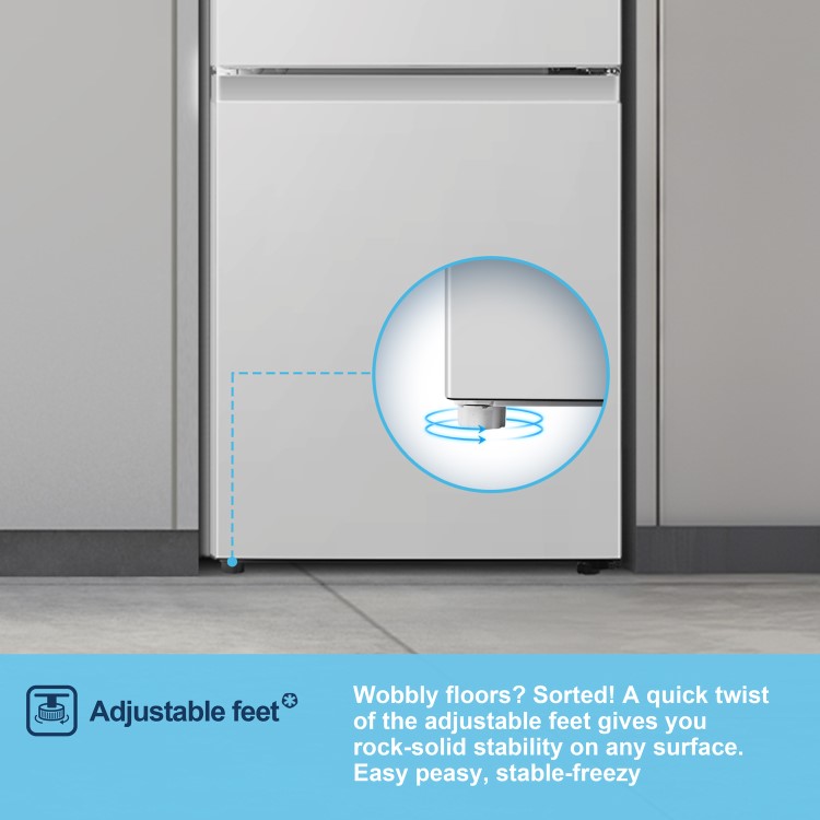Fridgemaster 175 Litre 60/40 Freestanding Fridge Freezer - White - Image 10
