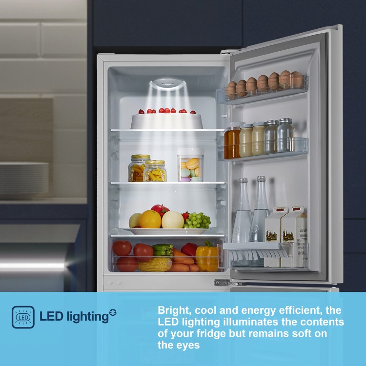 Fridgemaster 175 Litre 60/40 Freestanding Fridge Freezer - White - Image 7