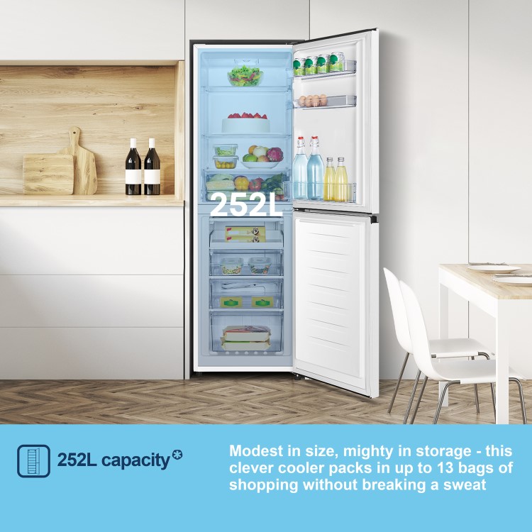Fridgemaster 252 Litre 50/50 Freestanding Fridge Freezer - White - Image 5