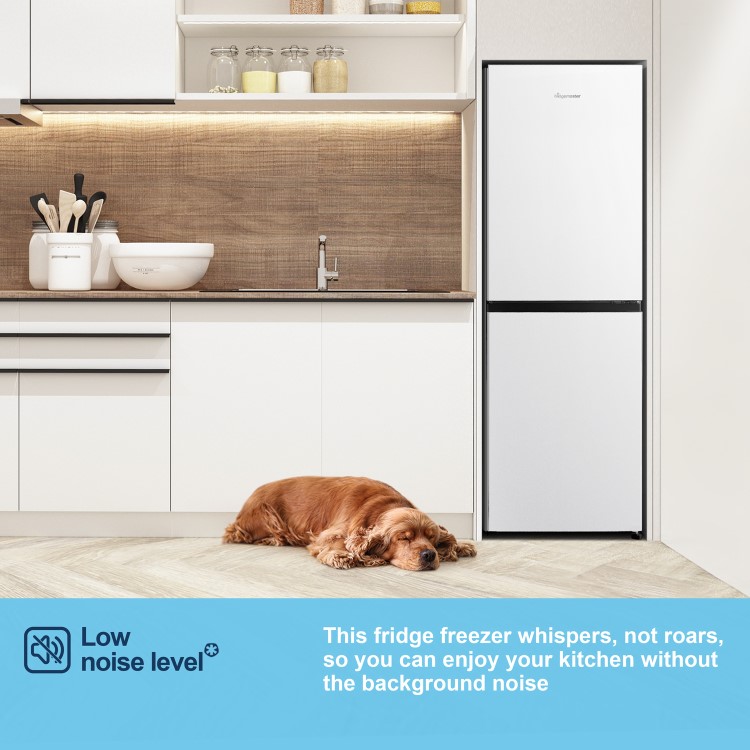 Fridgemaster 252 Litre 50/50 Freestanding Fridge Freezer - White - Image 9