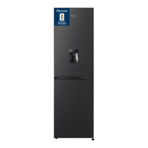 Fridgemaster 256 Litre 50/50 Freestanding Fridge Freezer - Black