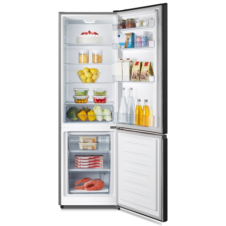 Fridgemaster 269 Litre 70/30 Freestanding Fridge Freezer - Black - Image 5