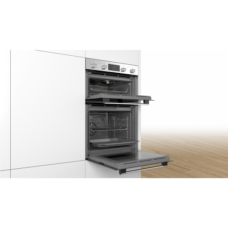 Bosch Series 2 MHA133BR0B Built-In Electric Double Oven - Stainless Steel - Image 4