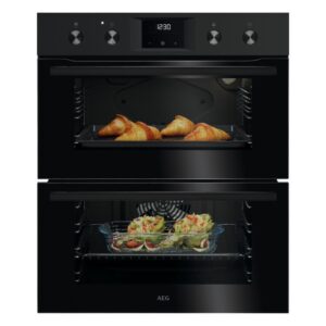 AEG 6000 Series OU5NU20B Built Under Electric Double Oven - Black