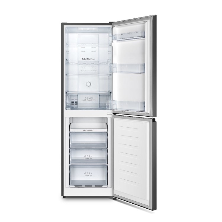 Hisense 256 Litre 50/50 Freestanding Fridge Freezer - Black - Image 3