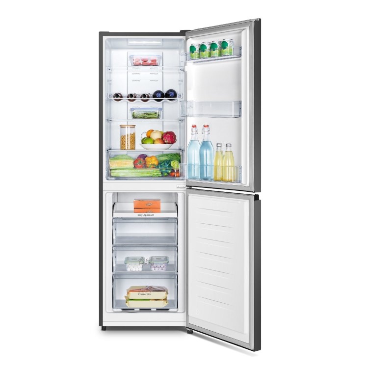 Hisense 256 Litre 50/50 Freestanding Fridge Freezer - Black - Image 5