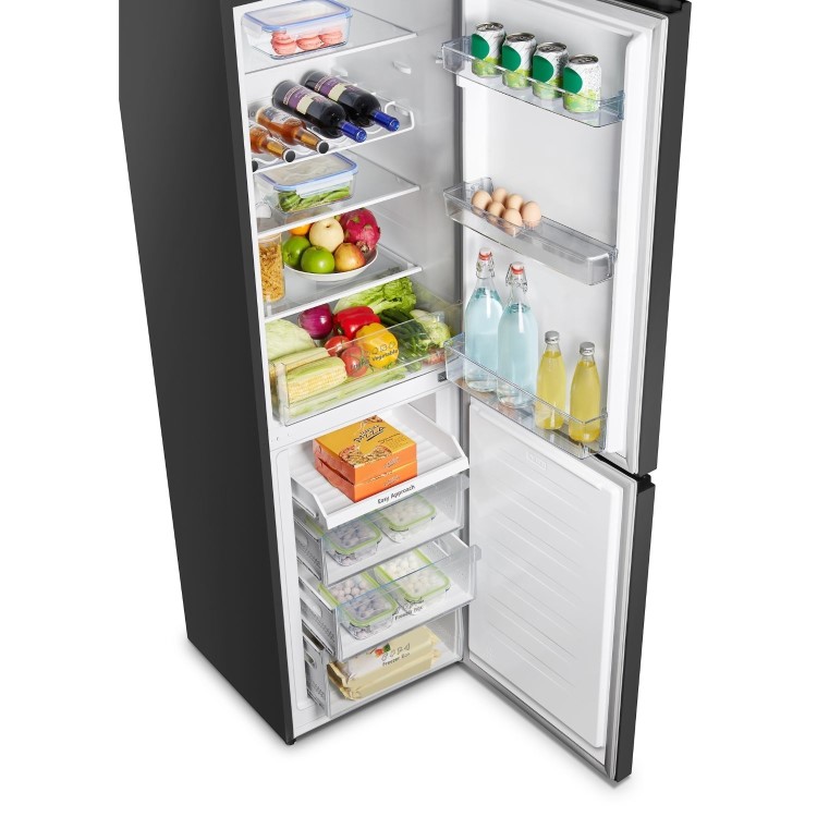 Hisense 256 Litre 50/50 Freestanding Fridge Freezer - Black - Image 6