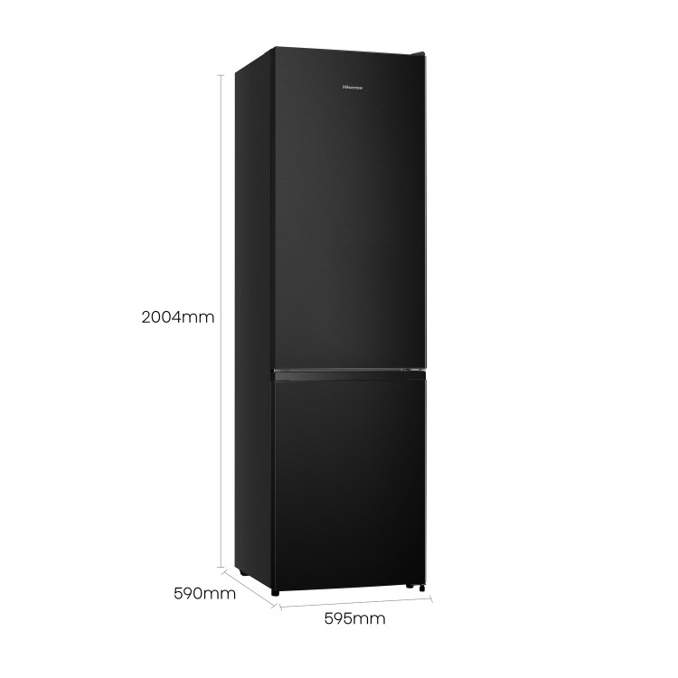 Hisense 336 Litre 60/40 Freestanding Fridge Freezer - Black - Image 4
