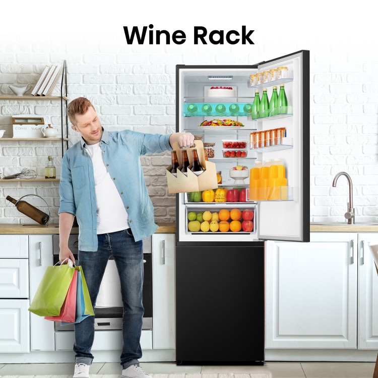 Hisense 336 Litre 60/40 Freestanding Fridge Freezer - Black - Image 9