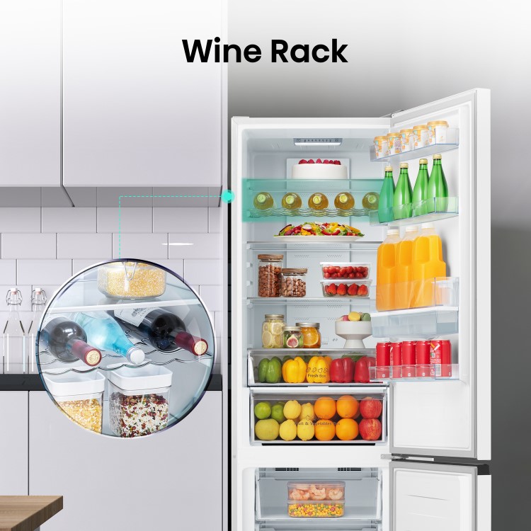 Hisense 336 Litre 60/40 Freestanding Fridge Freezer - White - Image 11