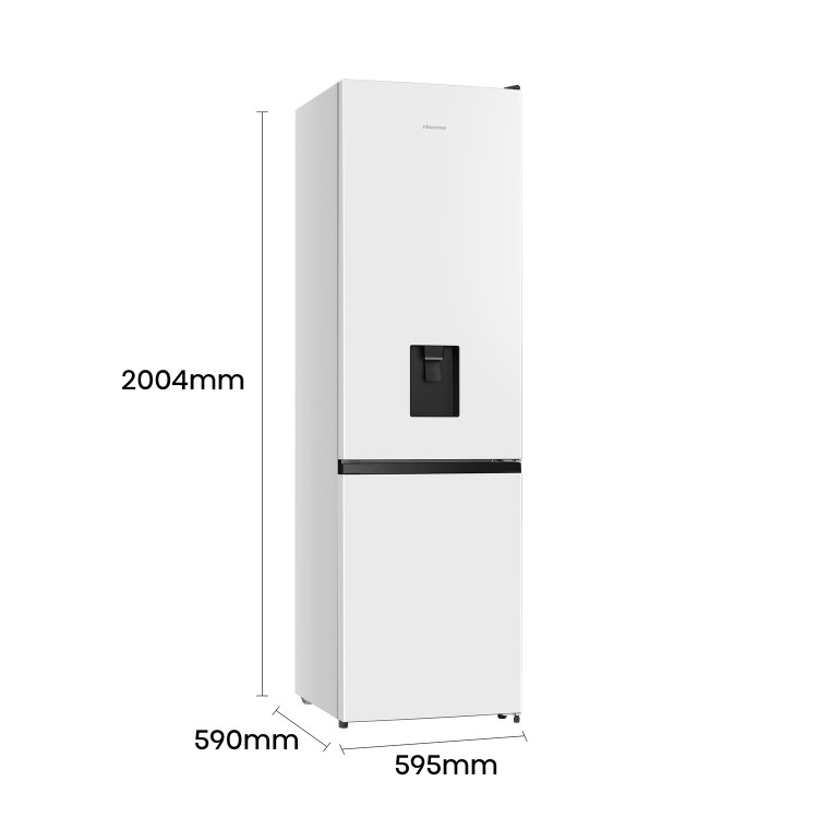 Hisense 336 Litre 60/40 Freestanding Fridge Freezer - White - Image 5