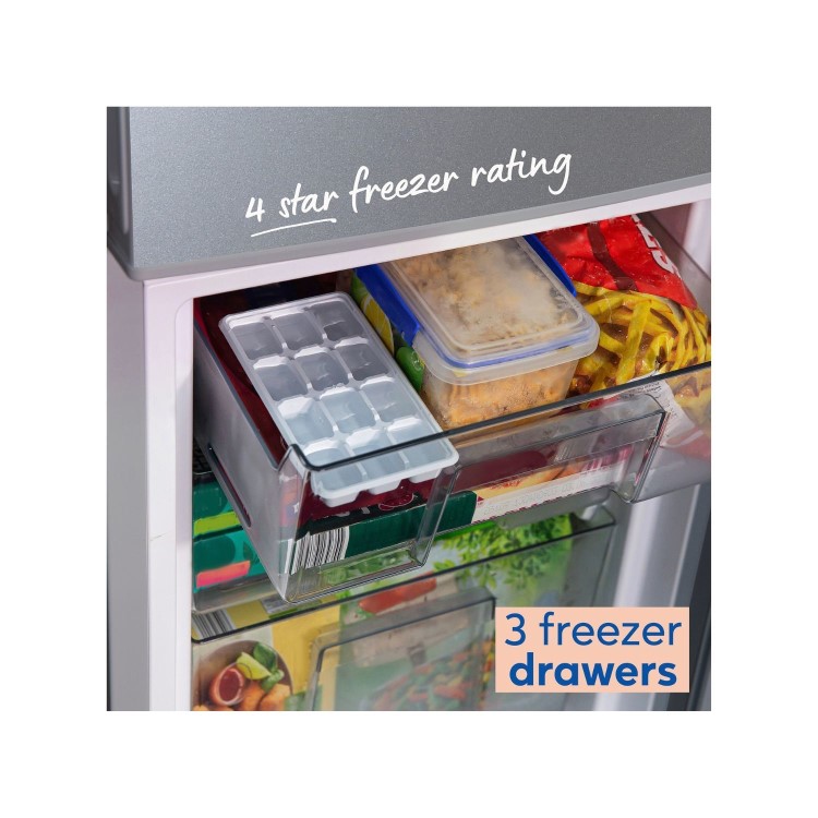 Russell Hobbs 174 Litre 70/30 Freestanding Fridge Freezer - Silver - Image 8